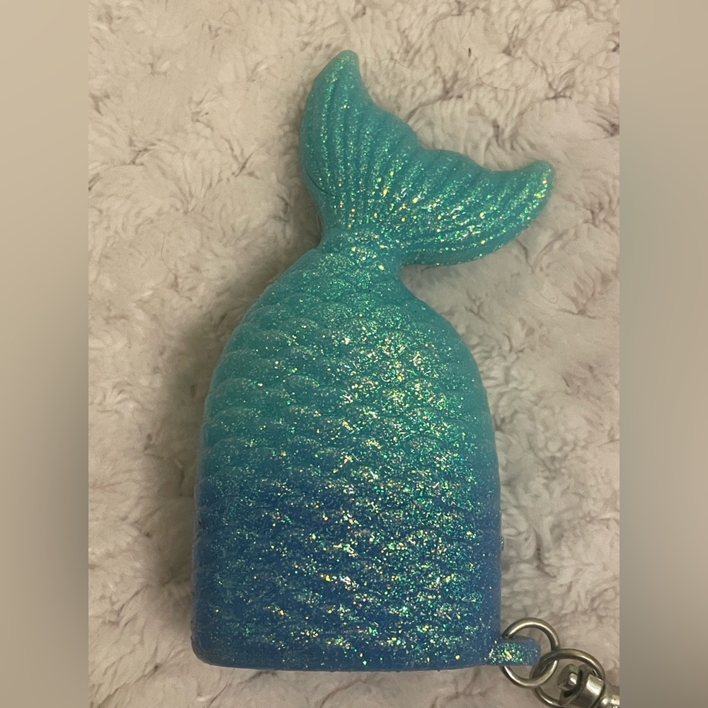 Mermaid tail hand sanitizer holder
